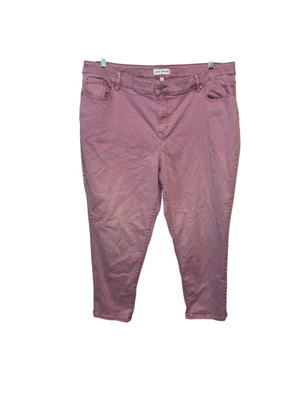 Lane Bryant Womens Pink Denim Jeans Size 22